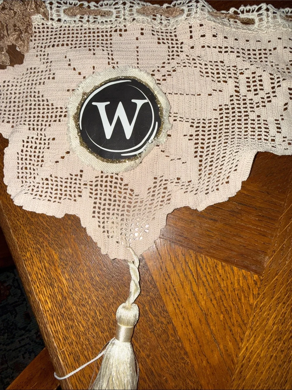 Handmade welcome sign